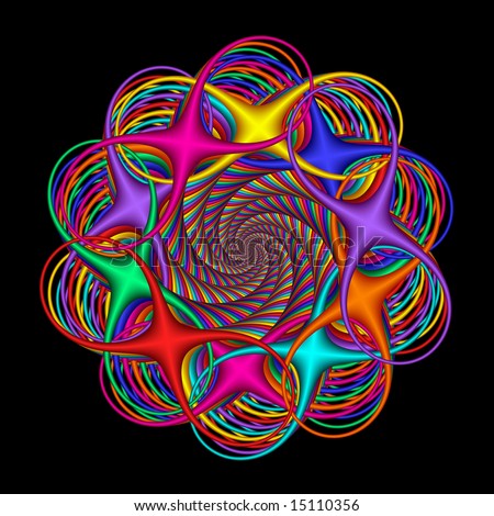 Débarquement - Page 19 Stock-photo-circular-abstract-of-lemniscate-figures-rainbow-colors-on-black-is-concentric-infinite-arrangement-15110356