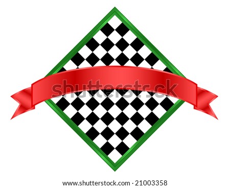 checkerboard banner