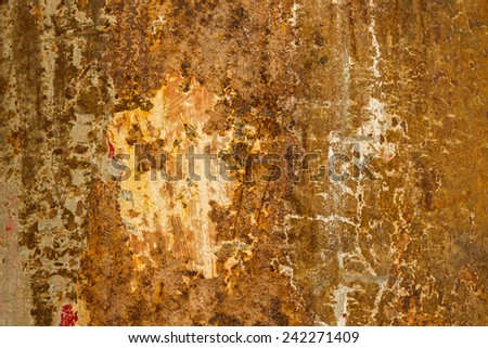 Old rusty surface can be used for background and texture, and use for text input.