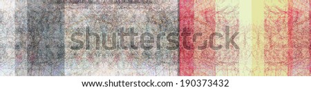 Abstract Background Texture with Vertical Bars, Horizontal Lines, Red, Yellow, Gray and Black