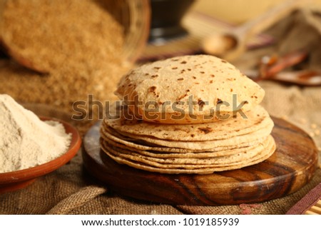 Indian bread roti.