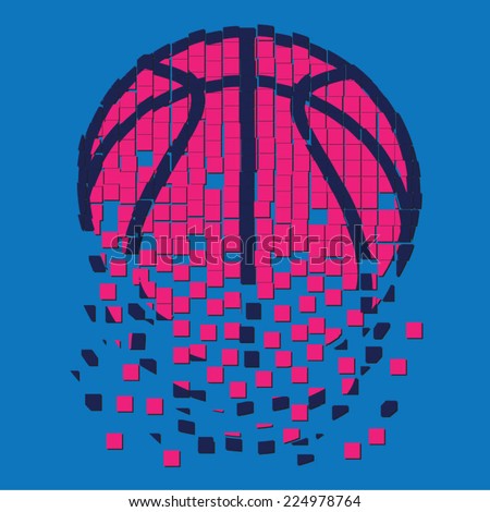 Basket ball illustration , t-shirt graphics, sport