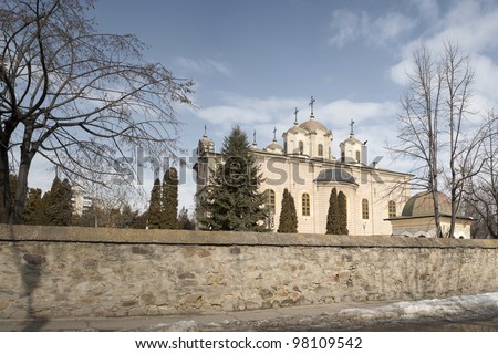 Barboi orthodox church from Iasi, Romania. South view