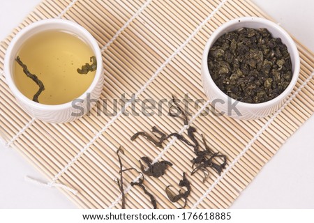 Dried tea leaves ,Hot tea for health.