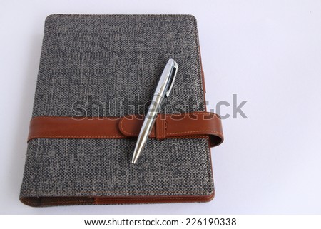 Notebook and necessary equipment for business