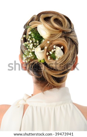 weddings hairstyle. wedding hairstyle with roses