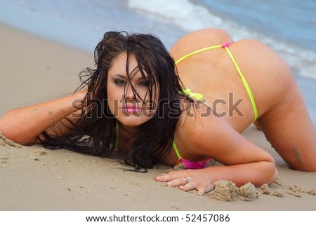 Sexy Beach on Sexy Beach Bikini Girl Stock Photo 52457086 Shutterstock