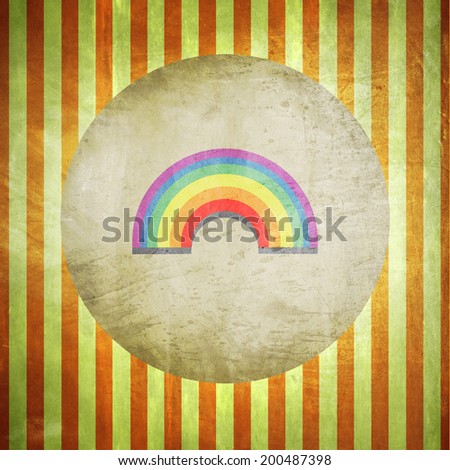 Vintage rainbow background