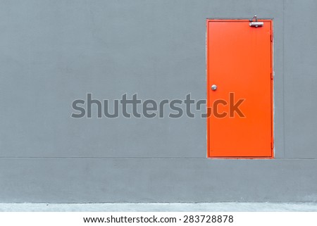 emergency orange door