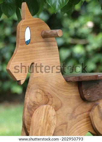 Rocking horse. Wooden horse Handmade.