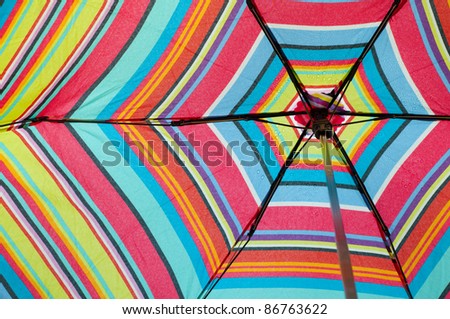 Brightly Colored Umbrellas
