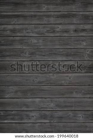 Dark Gray or Off Black Rustic Painted Wood Horizontal Board Background.  Color photo.  Vertical, a Halloween design element