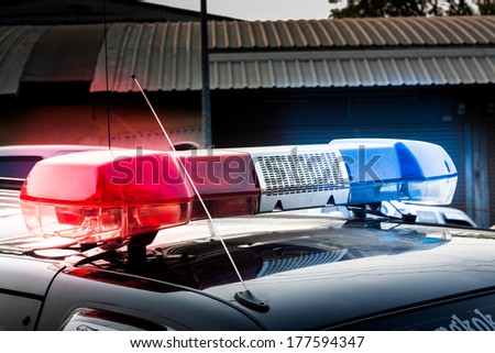 siren on police car
