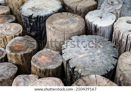 Old timbers for making stool chair
