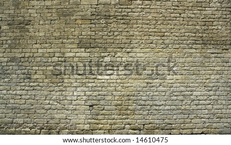 background or pattern of a big ancient brick wall, historic european church