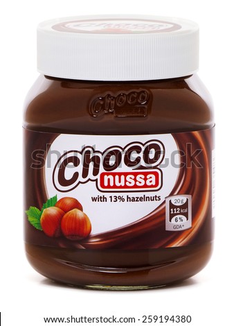 Bucharest Romania A March 9 2015 Editorial Photo Of Choco Nussa Chocolate Spread With Hazelnuts Trademark By Lidl Stiftung And Co Kg Stock Images Page Everypixel