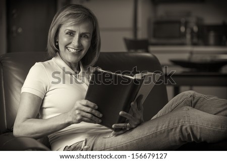 Christian woman reading the Holy Bible.