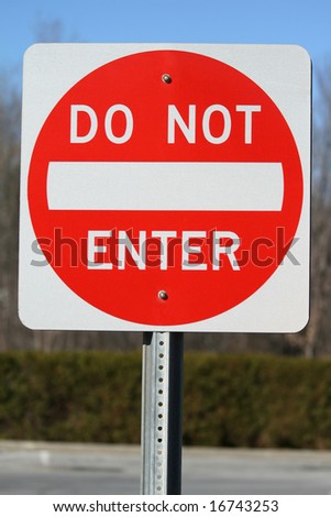 Do-Not-Enter Sign