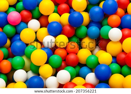 bunch of color toy balls for background