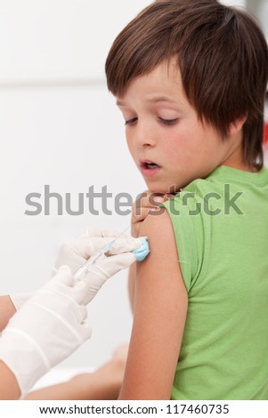 Child Getting Needle