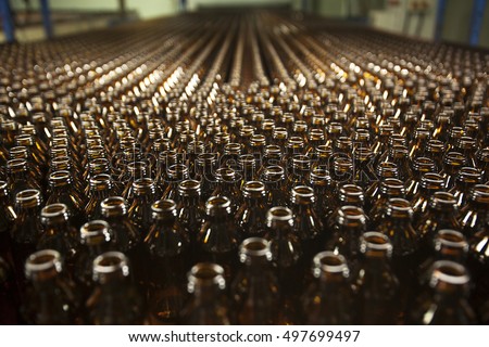 Glass bottle factory in Turkey.