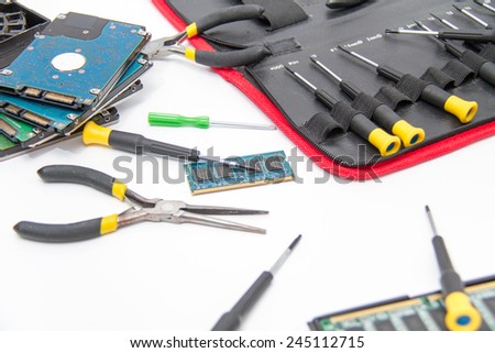 Laptop repair tools and technical support