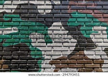 Blurred of old brick wall paint color and triangles color for texture background and black drop.