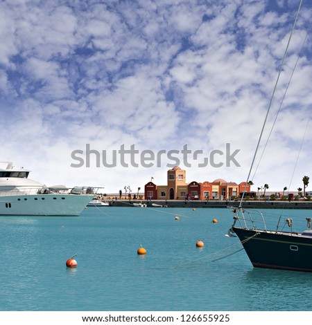 Image of the new marina in Hurghada, Egypt.