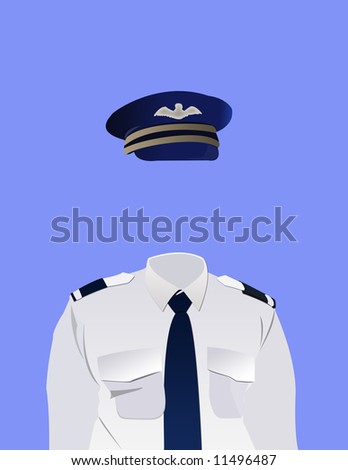 Commercial airline pilot\'s uniform - invisible man series