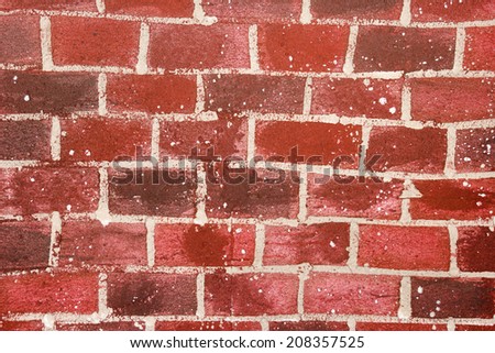 Brick wall made by foam sheet