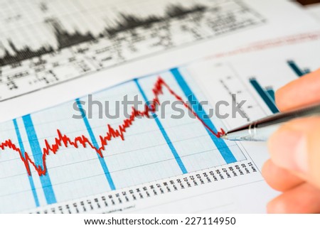 Stock market, analysis of the market data and write