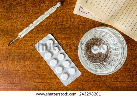Cure the disease, couple of tablets dissolved at a temperature of the glass of water. Focus on the glass of water