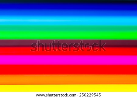 Horizontal smooth color spectrum in the form of diffuse bands