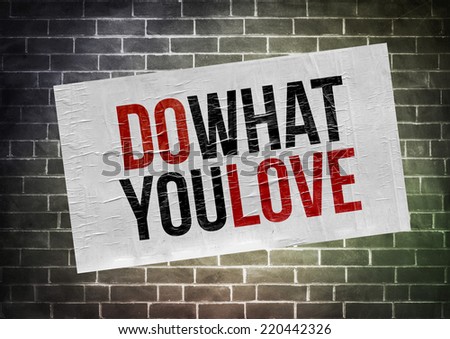 Do what you love - poster concept