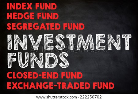 INVESTMENT FUNDS - chalkboard concept