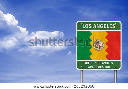 Los Angeles state sign