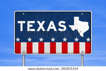 TEXAS - road sign
