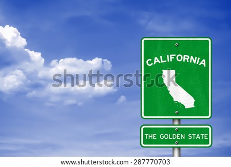 California - California Highway sign