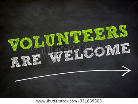 Volunteers are welcome background