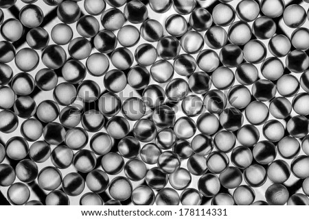 Black and white small balls abstract with delicate texture on the balls
