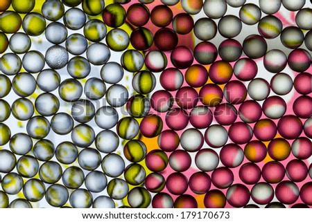Colorful small balls abstract with delicate texture on the balls