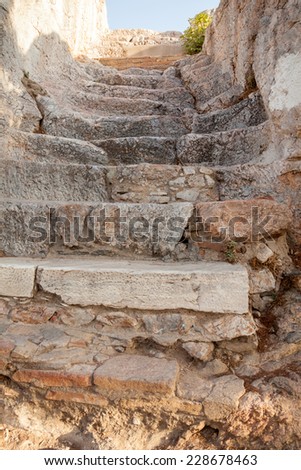 Greek ruins with details and texture - Athens, Acropolis