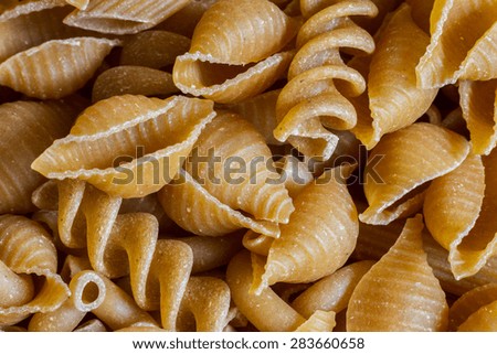 A sampling of whole wheat pasta.