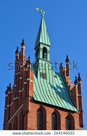 Church of the Holy family, neo-Gothic beginning of the 20th century. Kaliningrad (until 1946 Koenigsberg), Russia