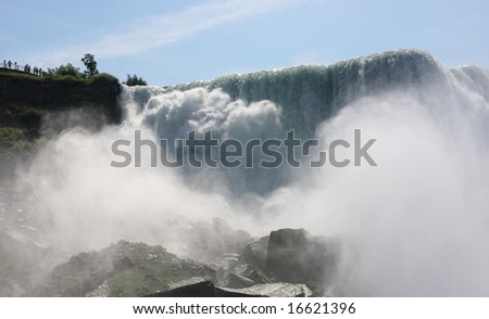 Niagara Falls on the United States of America border