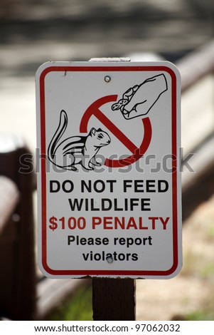 Don't Feed the Wildlife (environmental issues)