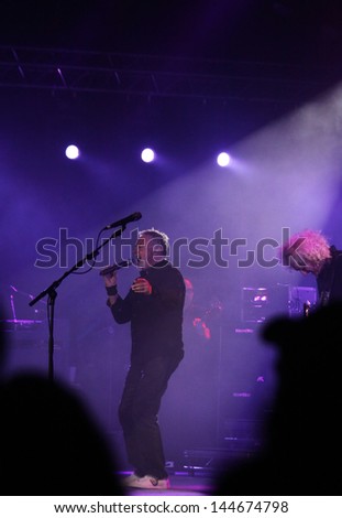 KYIV, UKRAINE - JUNE 30: Roger Taylor of Queen performs onstage during charity Anti-AIDS concert at the Independence Square on June 30, 2012 in Kyiv, Ukraine