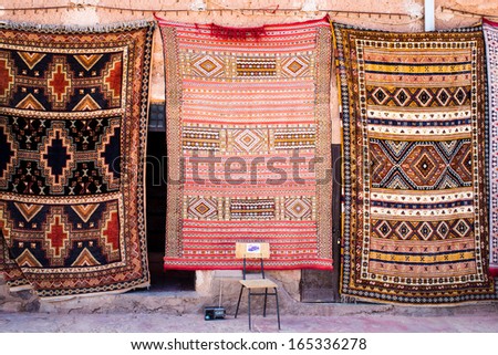 Handmade carpets, Morocco