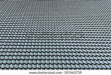 green roof tile pattern background