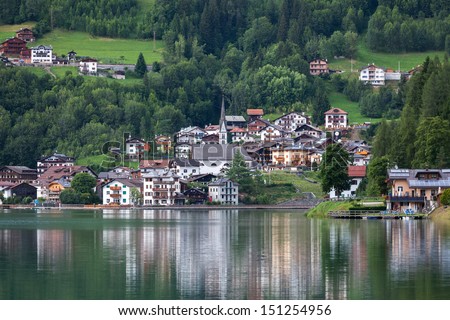 Alleghe is a country town in the province of Belluno, Veneto, Italy.